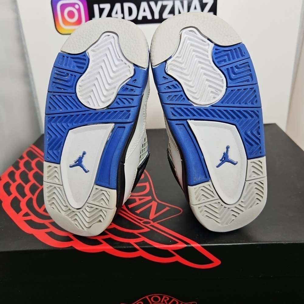 NIKE Air Jordan 4 Retro Motorsport 2017 Toddler Size 7C Cleanest Pair Here , fi - Picture 7 of 14